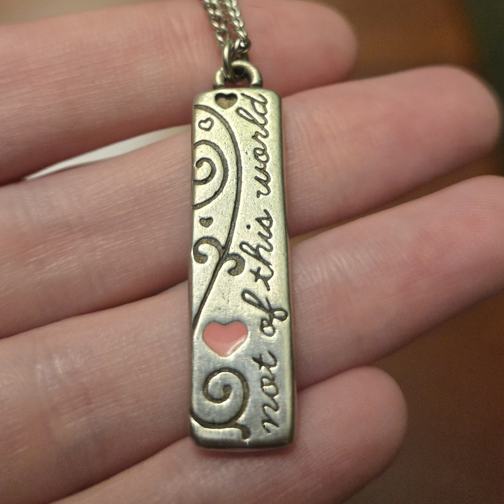 Not of This World Silver-Tone Pendant Necklace